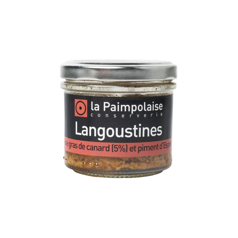 PASTA Z LANGUSTYNEK Z KACZYM FOIE GRAS I PAPRYKĄ Z ESPELETTE 80G