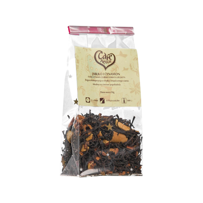 HERBATA CZARNA JABŁKO CYNAMON 50G