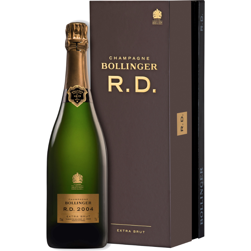 CHAMPAGNE BOLLINGER R.D. 2008 BOX DREWNIANY