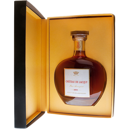 CHATEAU DE LACQUY ARMAGNAC REFERENCE ASEMBLANGES BLENDS 3YO 40.5% 0,7L CARAFE BOX