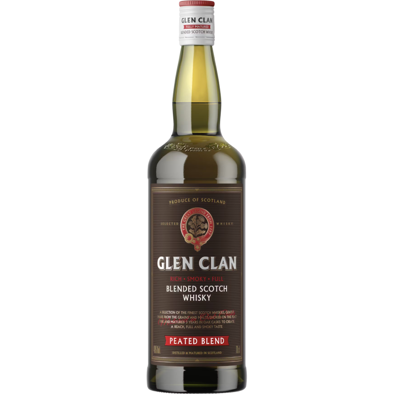 GLEN CLAN WHISKY BLENDED SCOTCH SMOKY 40% 0.7L