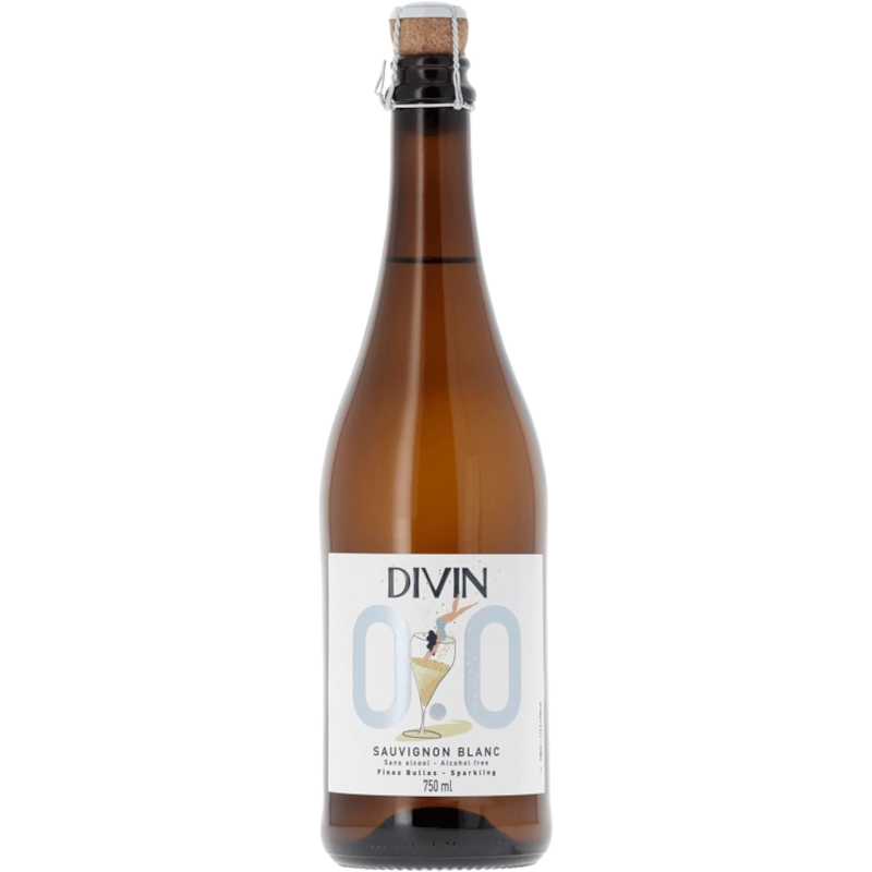 DIVIN SAUVIGNON BLANC SPARKLING BLUSH ROSE 0.0%