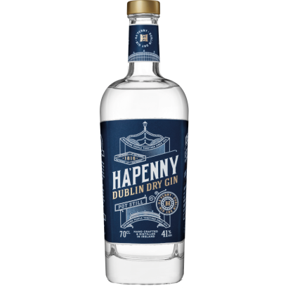 HA'PENNY DUBLIN DRY GIN 41% 0,7L