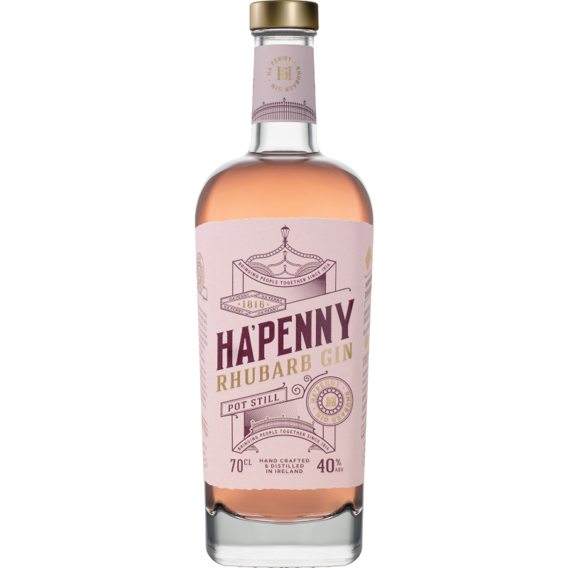 HA'PENNY RHUBARB GIN 40% 0,7L